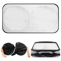 142*67cm black custom printing logo car front window sunshade For Car Front Windows