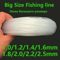 Extra Thick Nylon Fishing Line Big Size Transparent Sea Fishing-line Bulk Dia 1.0/1.2/1.4/1.6/1.8/2.0 /2.2/2.5mm Fishing Goods Fishing Lines