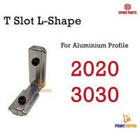 T Slot L-Shape 2020 3030 Series Aluminum Profile Interior Corner Connector Joint Bracket with screw สำหรับงานอลูมิเนียมโปรไฟล์