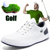 New Brand Mens Golf Shoes Leather Waterproof Non-slip Outdoor Golf Training Mens Shoes Sports Shoes Mens Plus Size Shoes