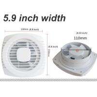 220V 467inch silence Ventilating Strong Exhaust Extractor Fan for Window Wall Bathroom Toilet Kitchen Mounted 110150180mm