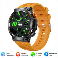 นาฬิกาสุขภาพ 2023 New LED Lights Compass Watch for Men Smart Watch Sports Fitness Trackers IP67 Waterproof Smartwatch Bluetooth Call Full Touch Screen