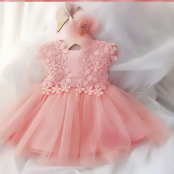 Pink colour dress for baby girl sale