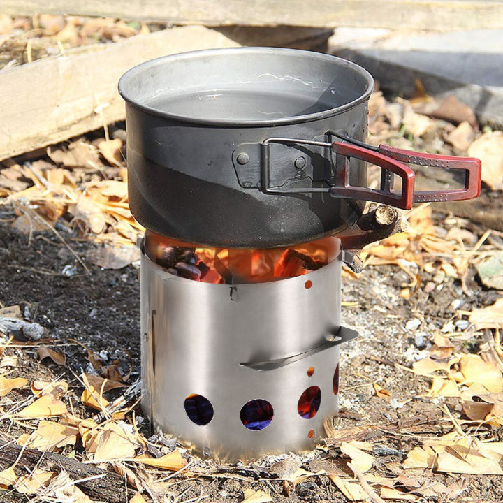 lixada-titanium-wood-stove-camping-stove-windscreen-wood-burning-stove-lightweight-portable-outdoor-cooking-wood-burning-stove
