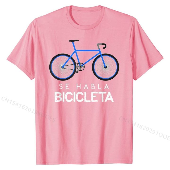 se-habla-bicicleta-funny-cycling-and-bicycle-riders-tshirt-leisure-tops-shirt-cotton-man-top-t-shirts-leisure-brand-new