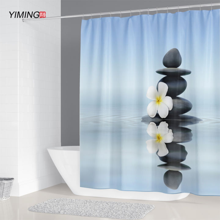 yiming-pebble-printed-shower-curtain-mildew-washable-curtain-with-hook-bathroom-decorative-curtain-3d-shower-curtains-240-180cm