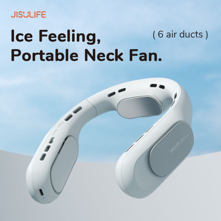 jisulife-fa35-pro-neck-fan-พัดลมไร้สายแบบคล้องคอ-ปรับระดับความแรงได้-4-ระดับ-รับประกัน-1-ปี