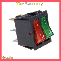 Samurry ✨Hot Sale✨ Car Red Green Light 6Pins Double SPST สวิตช์เปิด/ปิดเรือ16A 250V AC 20A 125V AC