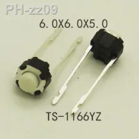 30PCS 6x6x5/4.3mm Middle 2PIN DIP Long Pin Mini Push Button Switch for Audio PCB mounting Momentary Tact Switch Button copper