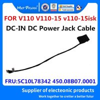 แล็ปท็อปใหม่ DC DC DC Power Jack สำหรับ Lenovo Ideapad V110 V110 15 V110 15isk 5C10L78342 450.08B07 0011 450.08B07.0001