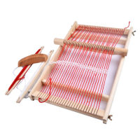 Handcraft Durable Educational Assemble Weaving Loom Traditional Gift Wooden Frame Children Knitting Machine Easy Operate DIY Toy