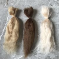 New Hot Sell Reborn Baby Doll BJD Doll Pure Mohair Golden Dark Brown Light Golden 9 Colors Girl Reborn Doll Accessory Hand Tool Parts Accessories