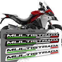 1260 S สำหรับ Ducati MULTISTRADA 950 1200 1260 S สติ๊กเกอร์ V4รูปลอกถังปลอกปกป้องเข่าถังกระเป๋าเดินทางโลโก้สัญลักษณ์ลำต้น