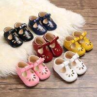 【hot】！ 2023 Newborn Infant Baby Shoes New Prewalker Non-slip Hollow Leather 0-18M