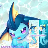 【hot】☽ Dakimakura Anime Vaporeon Sided Print Life-size Cover