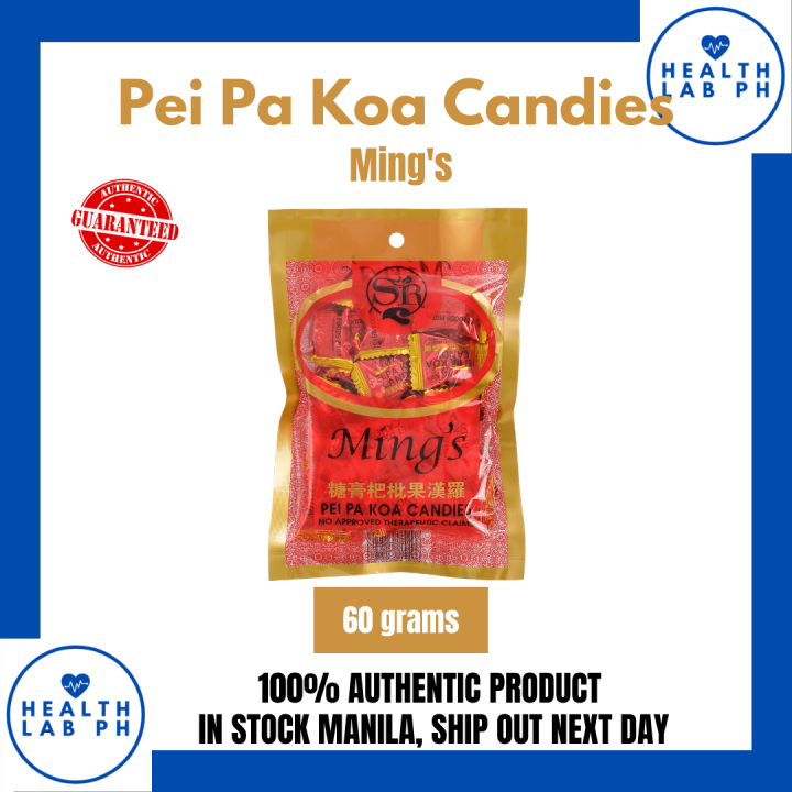 Ming's Pei Pa Koa Candies, 60g by Healthlab Lazada PH