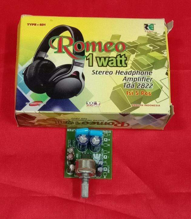 Kit Ranic Kit Headphone Amplifier Stereo Romeo 1 Watt 612 Volt Tda