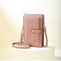 Alirattan Trendy New PU Leather Crossbody Bags For Women,Fashion Design Ladies Shoulder Messenger Touch Screen Mobile Phone Bag.กระเป๋า