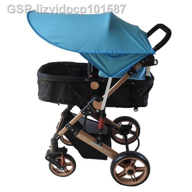 แฟชั่น2023-ปุ่มอุปกรณ์เสริมกันสาดร่มป้องกันแสงแดดกันฝนกันลมที่คลุมรถเข็นเด็กยูวีของเด็กทารก