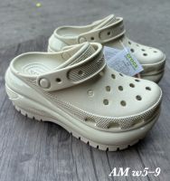 รองเท้าแตะCROCS Classic Crush Clog รุ่นใหม่ แท้100% รองเท้าลำลองผู้ใหญ่ ( มี 5 สี ) Size.W6-W9 รองเท้าแตะลำลอง รองเท้าแตะแฟชั่น รองเท้าแตะหัวโต AMA102