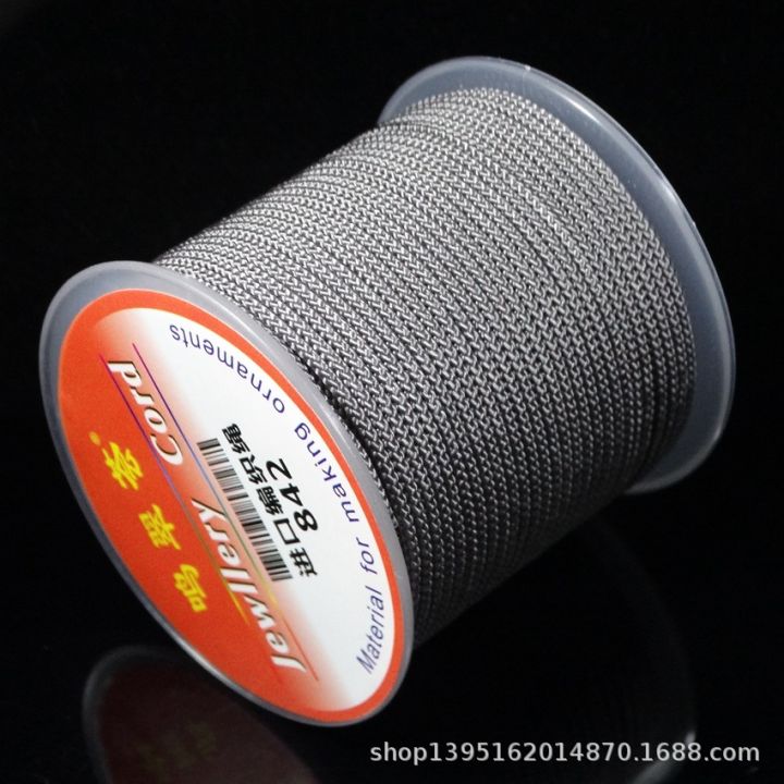 in-stock-842-สายแมมโบ้เข้ารหัสหนา-1-5mm-สายจี้เครื่องประดับ-เชือกสร้อยคอเชือกถัก