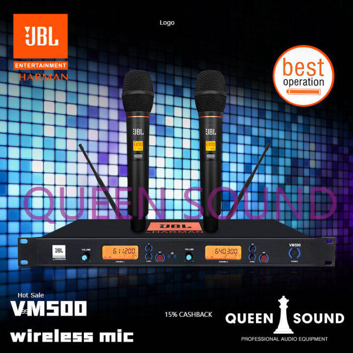 JBL VM500 VM900 wireless microphone UHF frekuensi dapat diubah