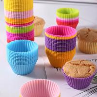 1-8Pcs Silicone Cake Mold Round Shaped Muffin Cupcake Baking Molds Kitchen Cooking Bakeware Maker DIY Cake Decorating Tools