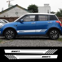 Sports Car Door Side Long Skirt Car External Stickers For Suzuki Swift Wrap Racing Decals Auto Decor DIY Vinyl Film Essories