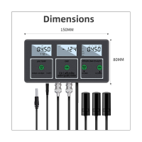 Tuya 8-In-1ดิจิตอล WiFi ทดสอบคุณภาพน้ำ PH EC TDS เกลือ Sg.temp ORP CF เมตรมัลติฟังก์ชั่สมาร์ทตรวจสอบสหรัฐเสียบ