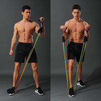 11 PcsSet Latex Resistance Bands Crossfit Training Body Exercise Yoga Tubes Pull Rope Chest Expander Pilates Fitness with Bag