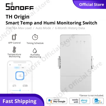 SONOFF TH Origin 16A/20A Smart Switch Temperature and Humidity Monitoring  Sensor