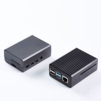 ✟♂✽ Aluminum Alloy Metal Case Cooling Heatsinks Black Silver Fit For Raspberry Pi 4 Metal Enclosure Protective Box Shell Case