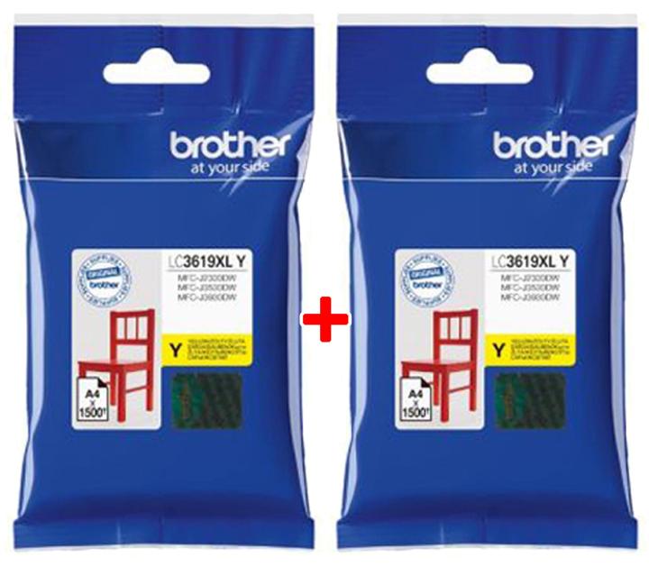 brother-lc-3619xl-y2box-แพคคู่ถูกกว่า-หมึกสีเหลือง-ของแท้-ใช้กับปรินเตอร์-brother-รองรับรุ่น-brother-mfc-j2330dw-brother-mfc-j2730dw-brother-mfc-j3530dw-brother-mfc-j3930dw