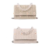 【YF】 Womens Crossbody Bag Fashion Summer Straw Shoulder Bags Chain Beach Tote Phone Pouch for Girls Women Ladies