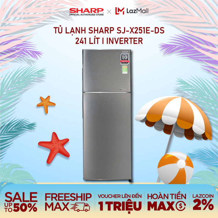 Tủ lạnh Sharp Inverter 165 lít SJ-X176E-DS - Thế Giới Điện Máy 247