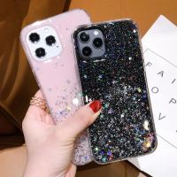 Luxury Sequins Plating Glitter Phone Case For iPhone 13 14 12 11 Pro Max X XR XS Max 7 8 6 Plus Mini Soft TPU Clear Back Cover