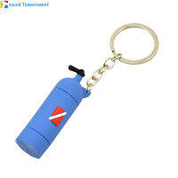 ดำน้ำถังอุปกรณ์เสริม Key Chain Dive Flag Keychain พวงกุญแจ Diver แฟน Charm จี้ Scuba อุปกรณ์ดำน้ำ