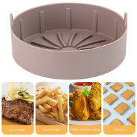 Air Fryer Pot Tray Silicone Air Fryers Bakeware Heat Resistant Bread Fried Chicken Baking Tray Non-stick Kitchen Accessories