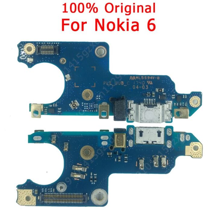 บอร์ดซ่อมโทรศัพท์มือถือ USB ดั้งเดิมสำหรับเครื่องชาร์จชาร์จพอร์ต Nokia 6สายเคเบิลงอได้ขั้วต่อแท่นชาร์จ PCB