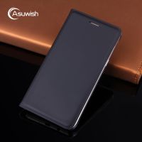 【cold noodles】  Asuwish กรณีพลิกฝาครอบหนังสำหรับ Samsung Galaxy J5 2016 J5 2015 J3 J7 Pro 2017 J2 J4 J6 Plus J8 2018 Grand Prime เคสโทรศัพท์