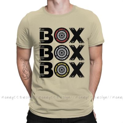 High Quality Men Formula 1 F1 Black T-Shirt Box Box Box F1 Tyre Compound V2 Pure Cotton Shirt Tees Harajuku Tshirt