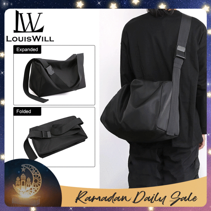 LouisWill bag for men Men Bags Large Capacity Shoulder Bag Waterproof ...