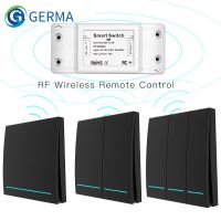 433Mhz Wireless Smart Switch RF Remote Control Receiver Push Button Controller Wall Panel Transmitter 2 way/3 way Multi-Control Power Points  Switches