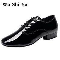 Mens Latin Dance Shoes Modern Dance plus-size 2.5cm heel For Boy Latin Ballroom Tango Children Man Black dance shoes Soft Sole