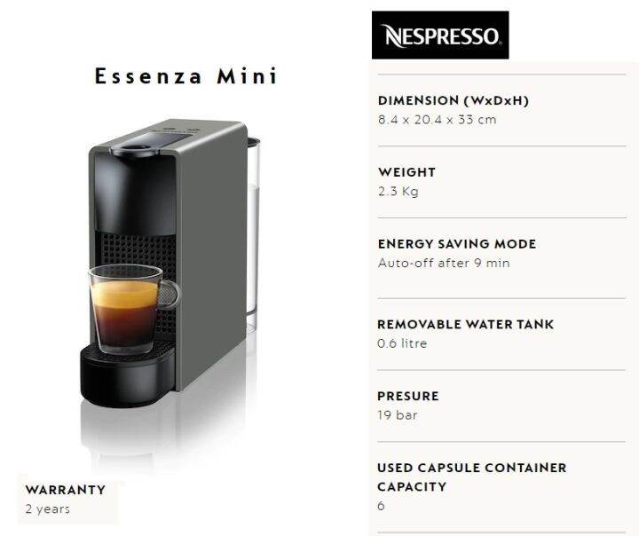NESPRESSO Essenza Mini C30 C30-ME | Lazada