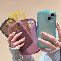 Round Camera Transparent Soft Shockproof Phone Case For iPhone 14 13 15 16 12 11 Pro Max XS XR X 8 7 6 6S Plus + SE 2020 Silicone Clear Phone Casing Solid Color Simple Phone Cover Shell Top Seller