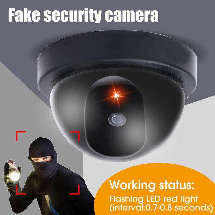 Wireless Dummy Fake Security Camera Home Surveillance CCTV Dome Indoor
