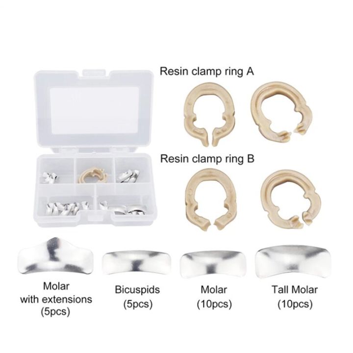 dental-resin-clamping-separating-rings-matrix-bands-clips-sectional-matrix-tool