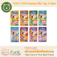 โทโร โทโร่ Toro Toro ขนมครีมแมวเลีย แพ็ค 15 กรัม x 5 ซอง 45 บาท