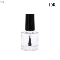 ?【Lowest price】YUE 1PC 10/15ml ขวดเปล่าขวดยาทาเล็บพร้อมแปรงเล็บขวดแก้วน้ำมัน